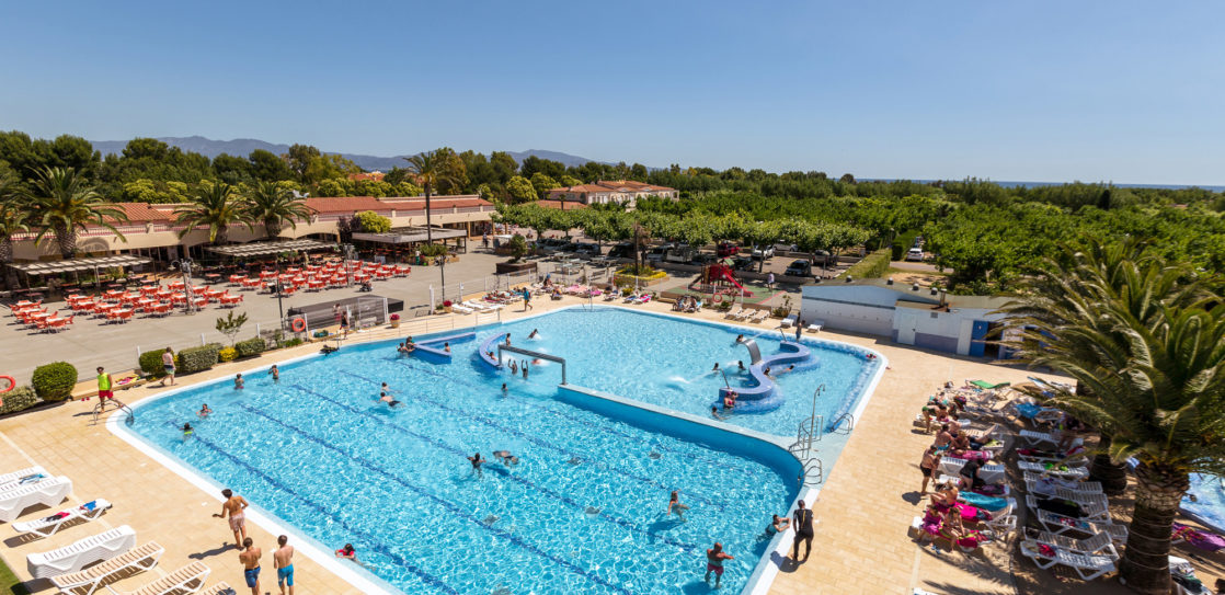 Camping Amfora - L\'espace aquatique - Bassin de détente et bassin de nage