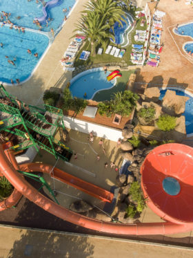 Camping Amfora - Espacio acuático - Toboganes y las 4 piscinas