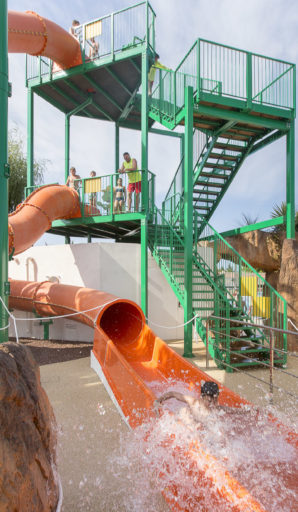 Campingplatz Amfora - Die Badelandschaft - Rutschen