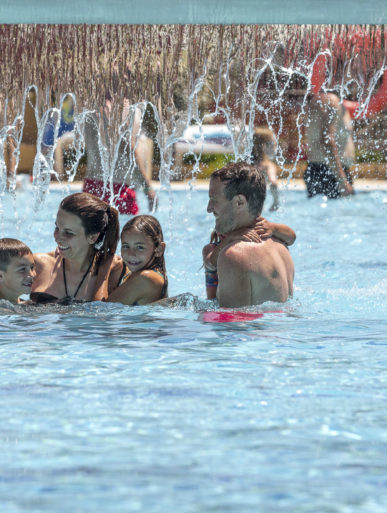 Campingplatz Amfora - Die Badelandschaft - Wassermassagedüsen