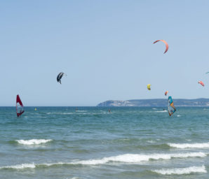 Amfora campsite - The beach - Kitesurfing and windsurfing courses