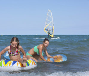 Amfora campsite - The beach - Swimming supervised by lifeguards all summer