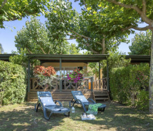 Camping Amfora - Hébergements - Emplacement de mobilhome arborés