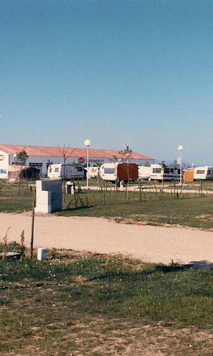 Càmping Amfora - Història del càmping - Vista del càmping en els anys 1980