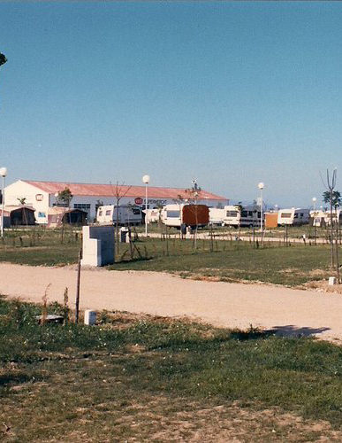 Càmping Amfora - Història del càmping - Vista general del càmping en els anys 1980