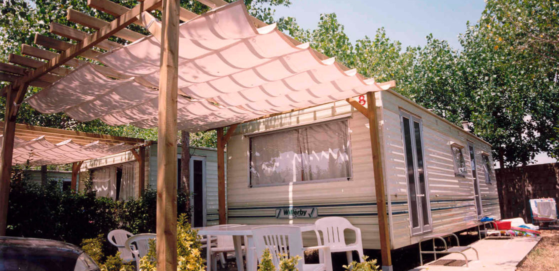 Càmping Amfora - Història del càmping - Parcel·la dels mòbil home en els anys 1990