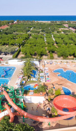 Càmping Amfora - Història del càmping - Vista general de la zona aquàtica durant l\'any 2020